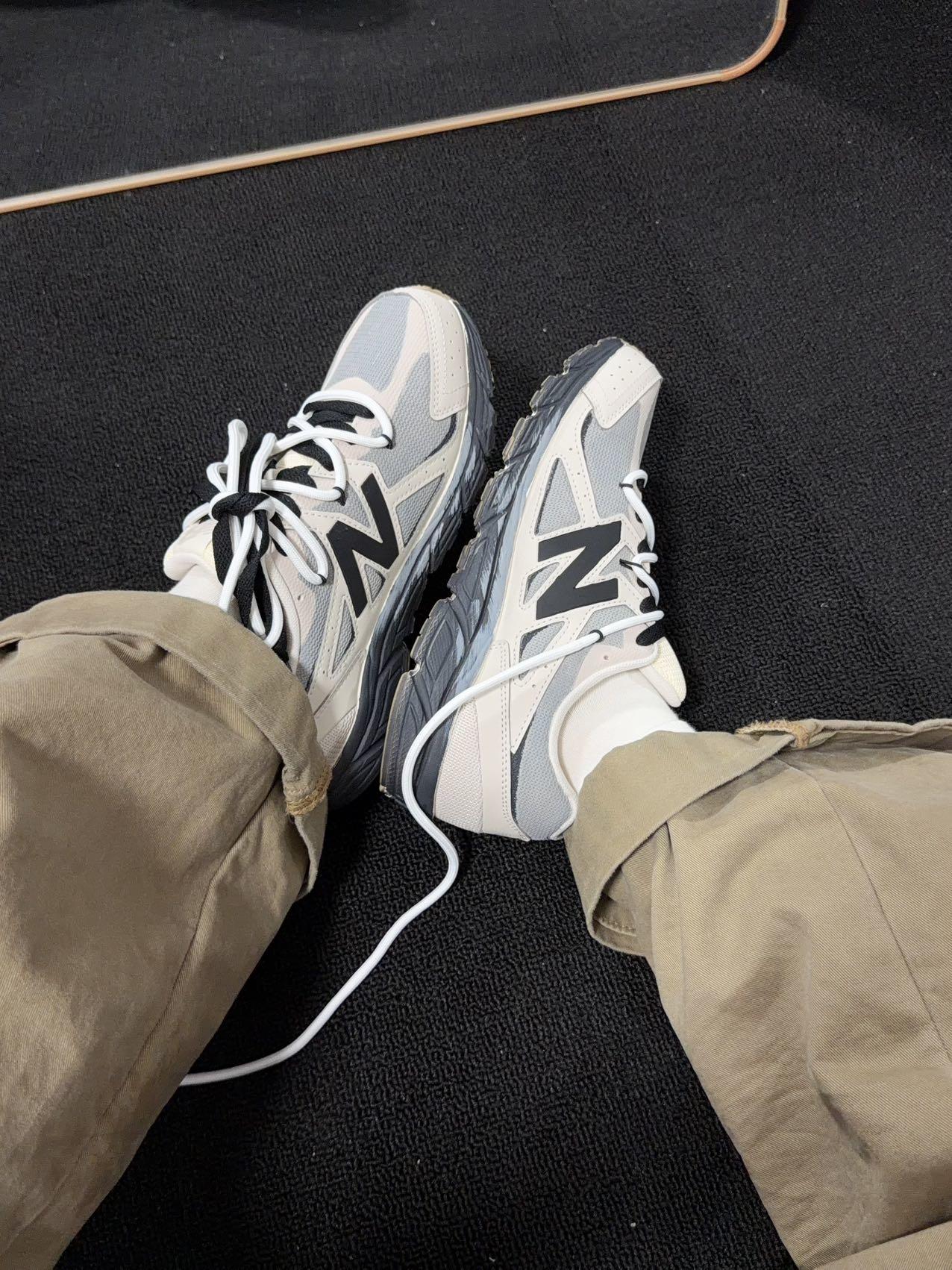 双鞋带NB480|复古灰调懒人鞋天花板
